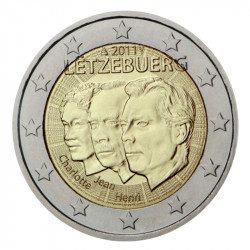 2 euros commémorative Luxembourg 2011 - Grand-duc Jean, Lieutenant-représentant.