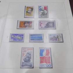 Collection timbres de France 1970-1977 neuf** complète en album Safe.