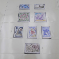 Collection timbres de France 1970-1977 neuf** complète en album Safe.