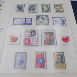 Collection timbres de France 1998-2001 neuf** complète en album Safe.