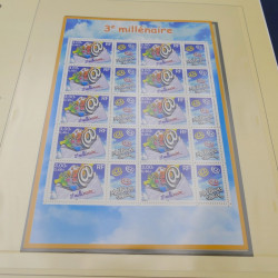 Collection timbres de France 1998-2001 neuf** complète en album Safe.