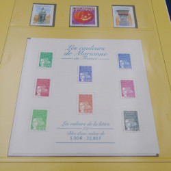 Collection timbres de France 1998-2001 neuf** complète en album Safe.