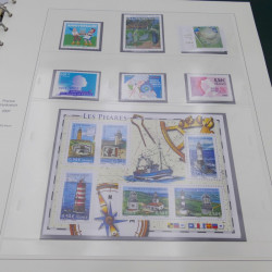 Collection timbres de France 2005-2007 neuf** complète en album Safe.