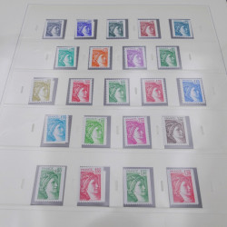 Collection timbres de France 1978-1984 neuf** complète en album Safe.