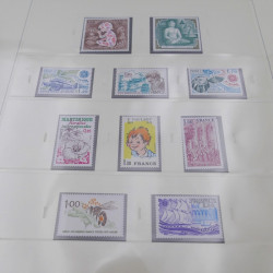 Collection timbres de France 1978-1984 neuf** complète en album Safe.