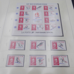 Collection timbres de France 1992-1997 neuf** complète en album Safe.