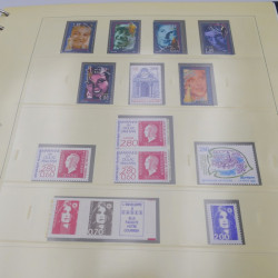 Collection timbres de France 1992-1997 neuf** complète en album Safe.