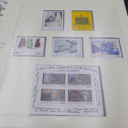 Collection timbres de France 1992-1997 neuf** complète en album Safe.