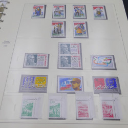 Collection timbres de France 1992-1997 neuf** complète en album Safe.