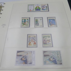 Collection timbres de France 1992-1997 neuf** complète en album Safe.