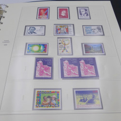 Collection timbres de France 1992-1997 neuf** complète en album Safe.