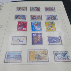 Collection timbres de France 1992-1997 neuf** complète en album Safe.