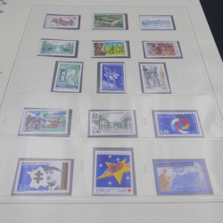 Collection timbres de France 1992-1997 neuf** complète en album Safe.