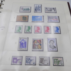 Collection timbres de France 1985-1991 neuf** complète en album Safe.