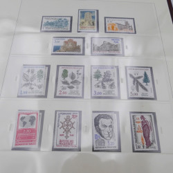 Collection timbres de France 1985-1991 neuf** complète en album Safe.