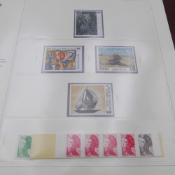 Collection timbres de France 1985-1991 neuf** complète en album Safe.