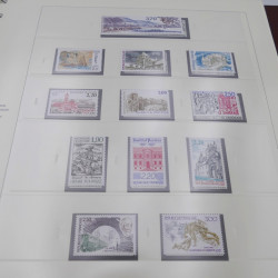 Collection timbres de France 1985-1991 neuf** complète en album Safe.