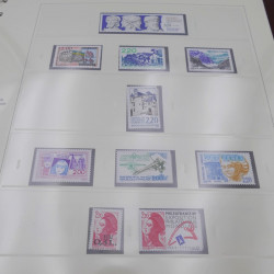 Collection timbres de France 1985-1991 neuf** complète en album Safe.