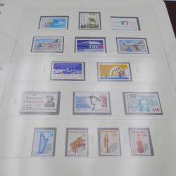 Collection timbres de France 1985-1991 neuf** complète en album Safe.