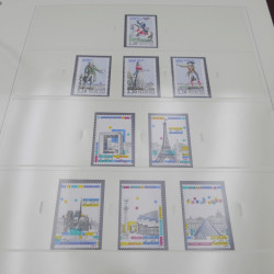 Collection timbres de France 1985-1991 neuf** complète en album Safe.