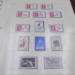 Collection timbres de France 1985-1991 neuf** complète en album Safe.