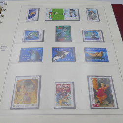 Collection timbres de France 2002-2004 neuf** complète en album Safe.