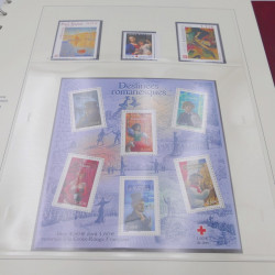 Collection timbres de France 2002-2004 neuf** complète en album Safe.