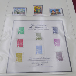 Collection timbres de France 2002-2004 neuf** complète en album Safe.