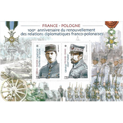 Feuillet de timbres Relations France Pologne N°F5311 neuf**.