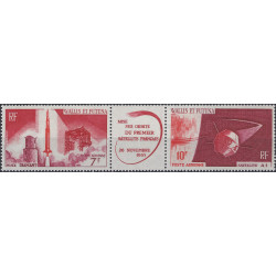 Fusée Diamant - Satellite A1 timbres poste aérienne de Wallis et Futuna N°25A neuf**.