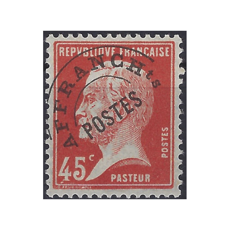 Pasteur timbre préoblitéré de France N°67 neuf**.