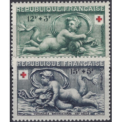 Croix-Rouge 1952 timbres de France N°937-938 série neuf**.