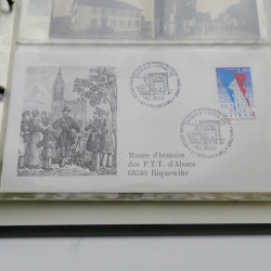 Vrac de timbres de France et monde en un carton.