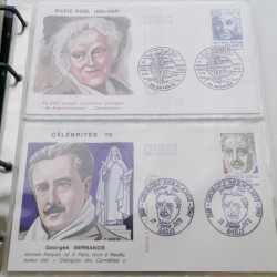 Vrac de timbres de France et monde en un carton.