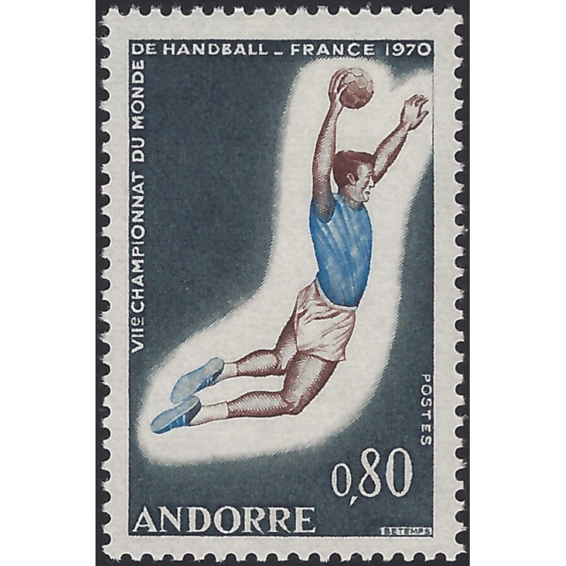 Andorre Français Championnat de Handball timbre N°201 neuf**.