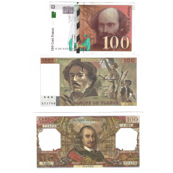 France lot de 3 billets de banque neufs.