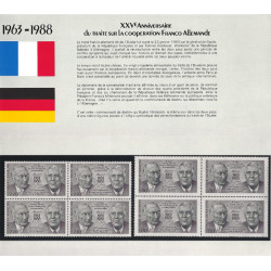 Pochette émission commune France - Allemagne 1988.