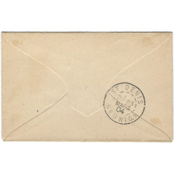 Enveloppe de Diego Suarez pour Saint-Denis 1904.