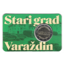 2 euros commémorative Croatie 2024 BU Coincard - Château de Varaždin.