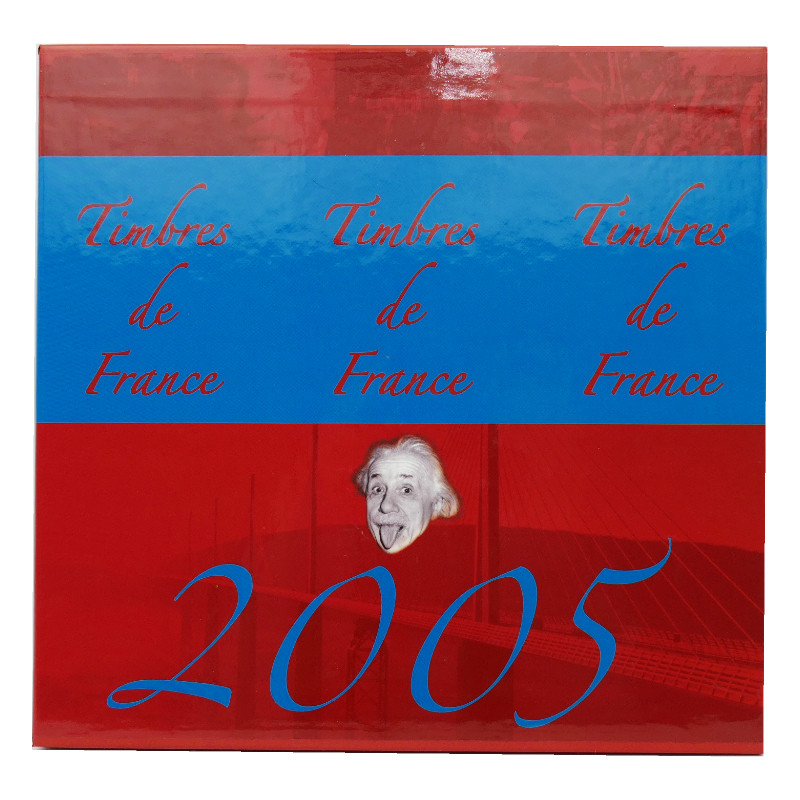 Livre des timbres de France de l'année 2005 vide en occasion.