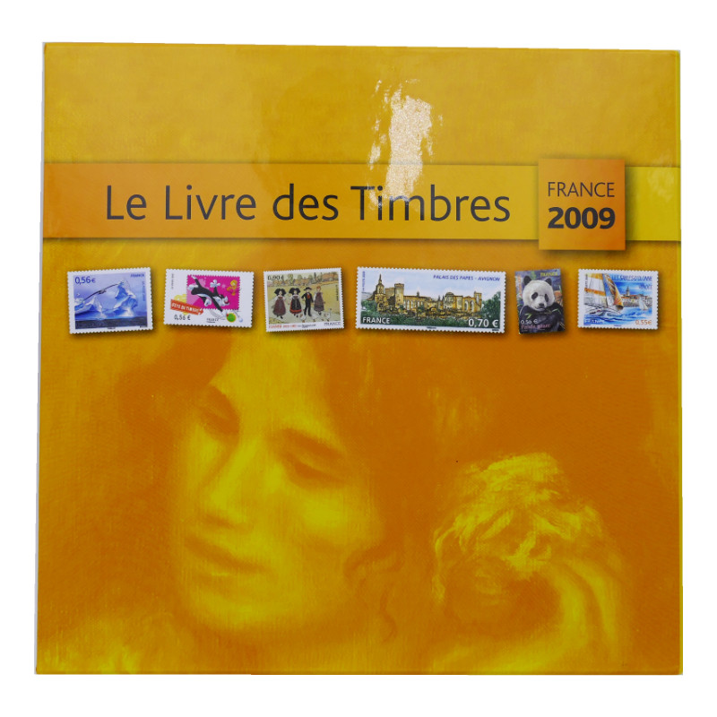 Livre des timbres de France de l'année 2009 vide en occasion.