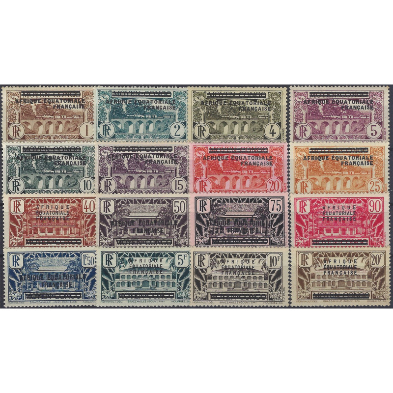 Afrique Equatoriale Française timbres N°1-16 série neuf** / *.