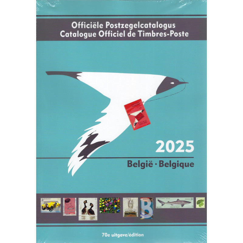 COB Catalogue de cotation timbres Belgique 2025.