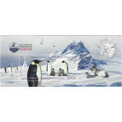 T.A.A.F. feuillet de timbre N°F986 Traité sur l'Antarctique neuf**.