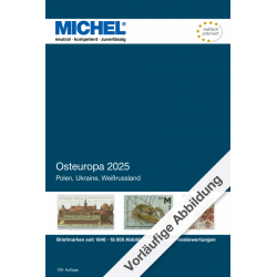 Catalogue de cotation Michel timbres d'Europe de l'Est édition 2024-2025.