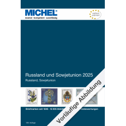 Catalogue Michel timbres de Russie et de l'Union Soviétique 2024-2025.