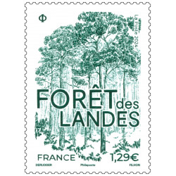 Timbre Forêt des Landes en feuillet de France N°F151 neuf**.