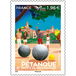 Timbre La Pétanque en feuillet de France N°F149 neuf**.