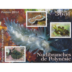 Nudibranches bloc-feuillet de  timbres Polynésie Française N°38 neuf**.