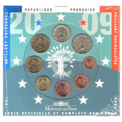 Série officielle Euro France 2009 coffret BU.